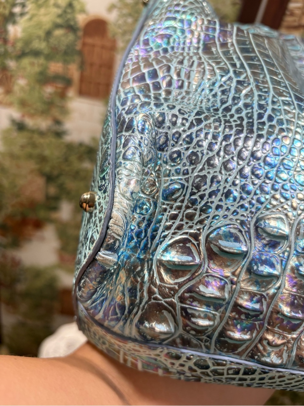 Brahmin Duxbury Blue iridescent bag - Picture 8 of 10